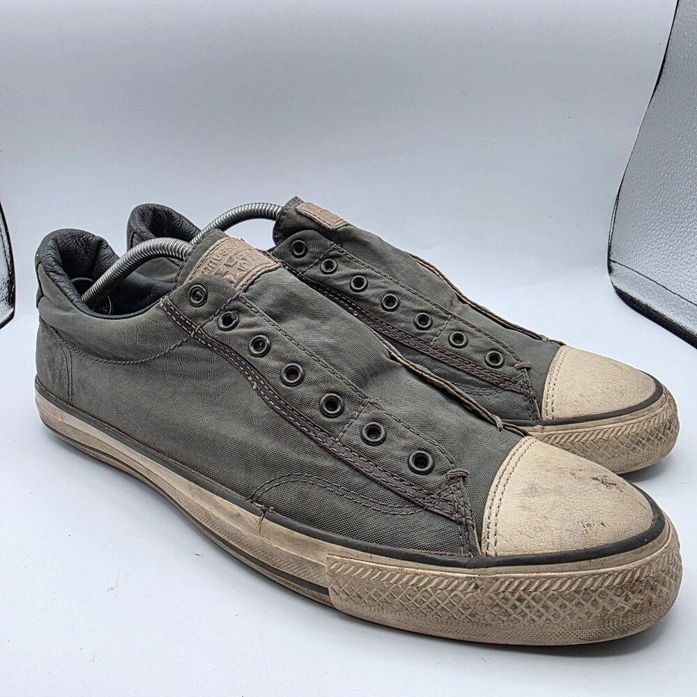 Converse x John Varvatos Mens Size 11 Nickel Gray Shoes Casual Walking 153902C
